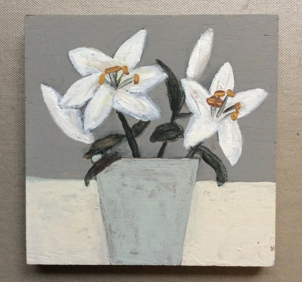 Lilies , Original Artwork-by-Louise O’Hara-original art-Gioia