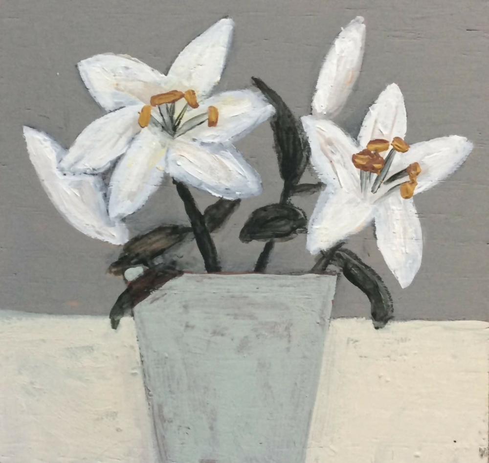 Lilies , Original Artwork-by-Louise O’Hara-original art-Gioia