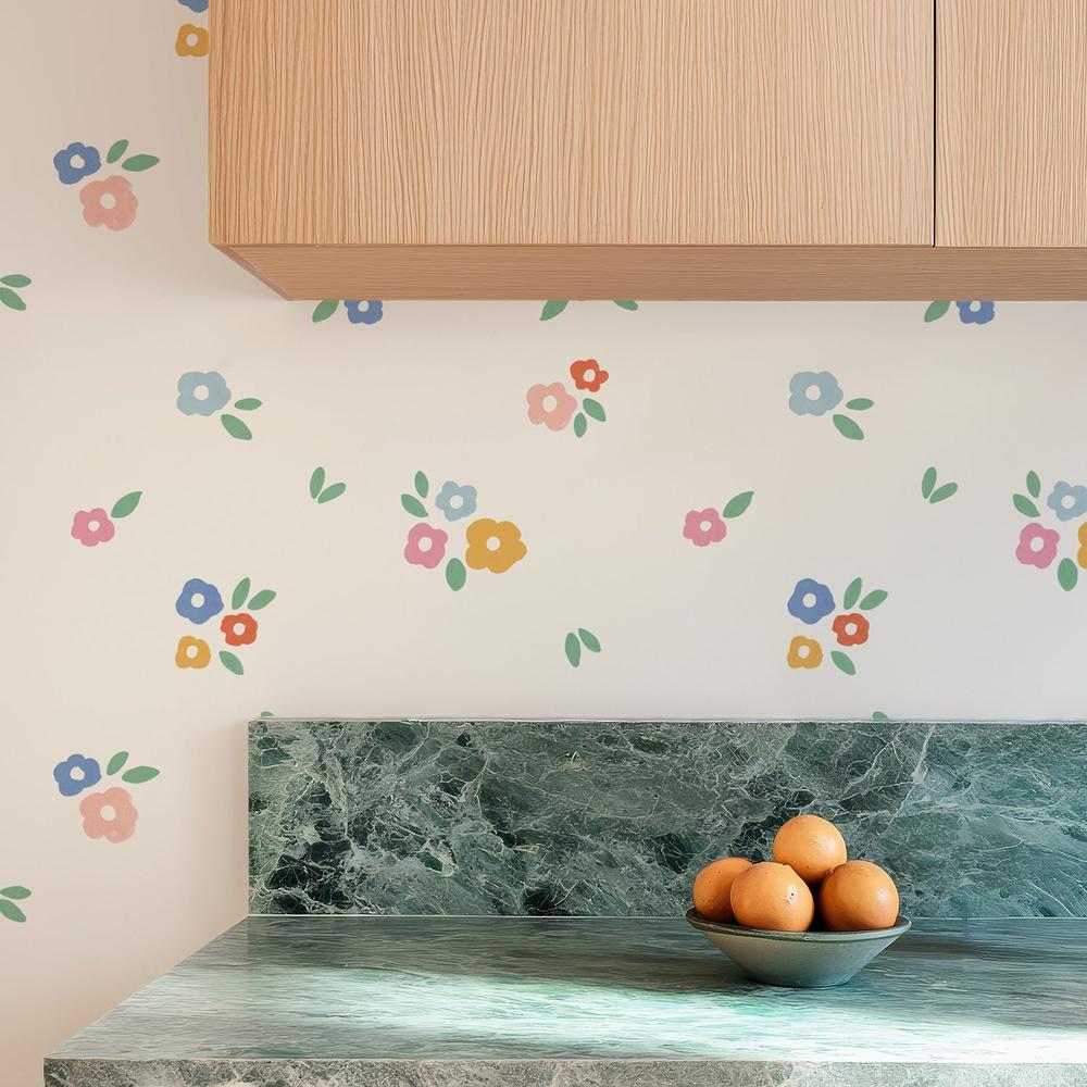 Little Wonders Pattern II-wallpaper-eco-friendly-easy-removal-Laura Marshall-2