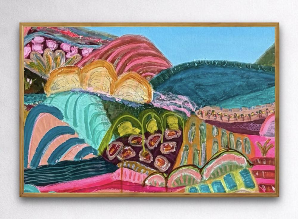 Long Way From Anywhere-by-Lindy Farley-original art-Gioia
