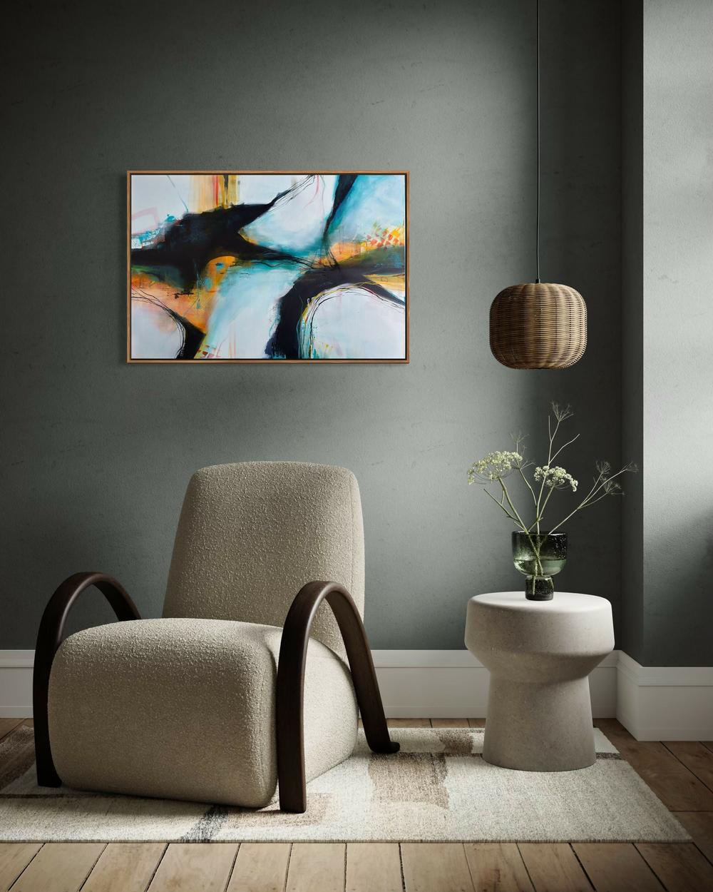 Looking for connection-by-Sibylle Zinnocker-original art-Gioia