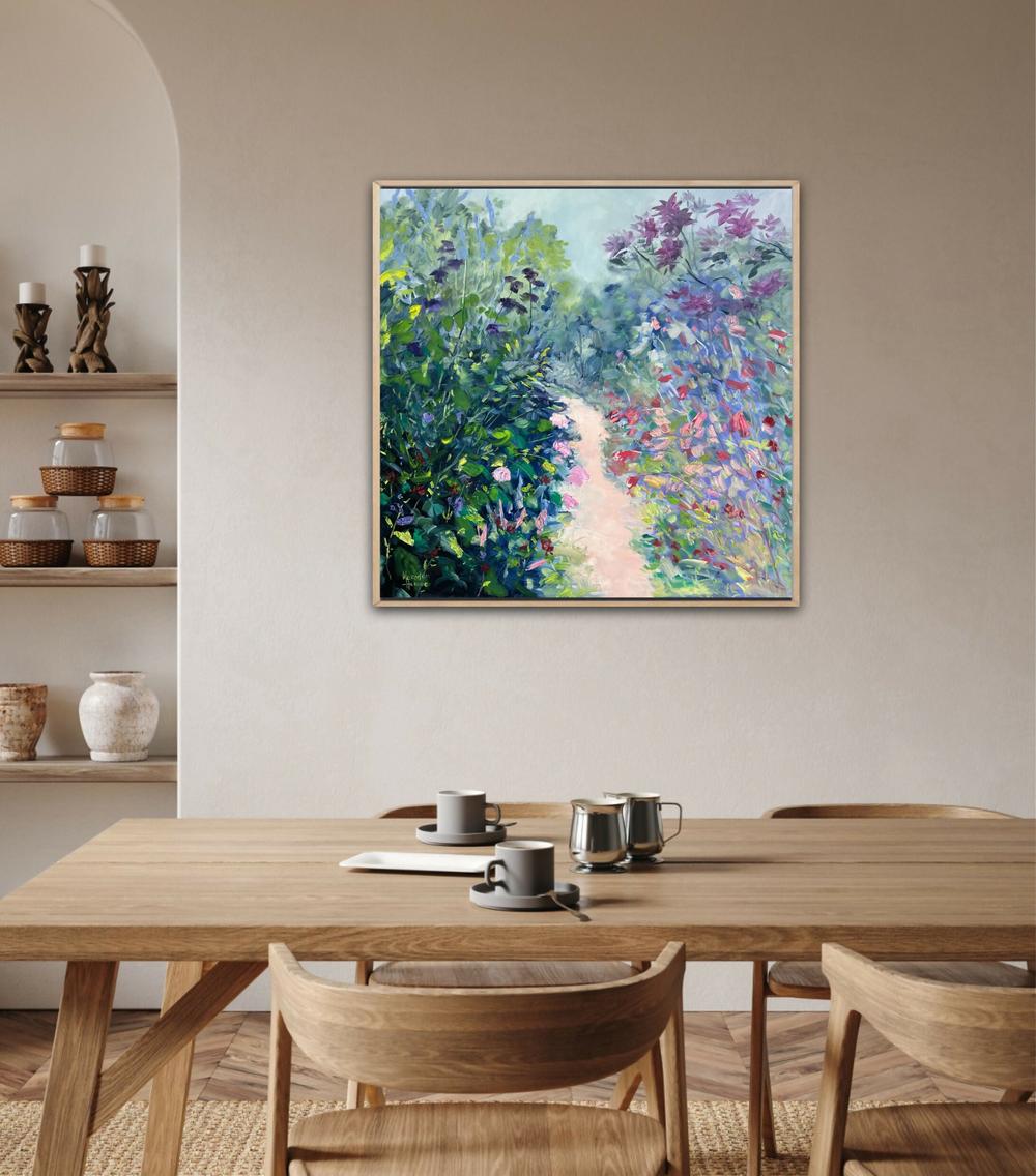 Love Blooms Here , Original Artwork-by-Meredith Howse-original art-Gioia