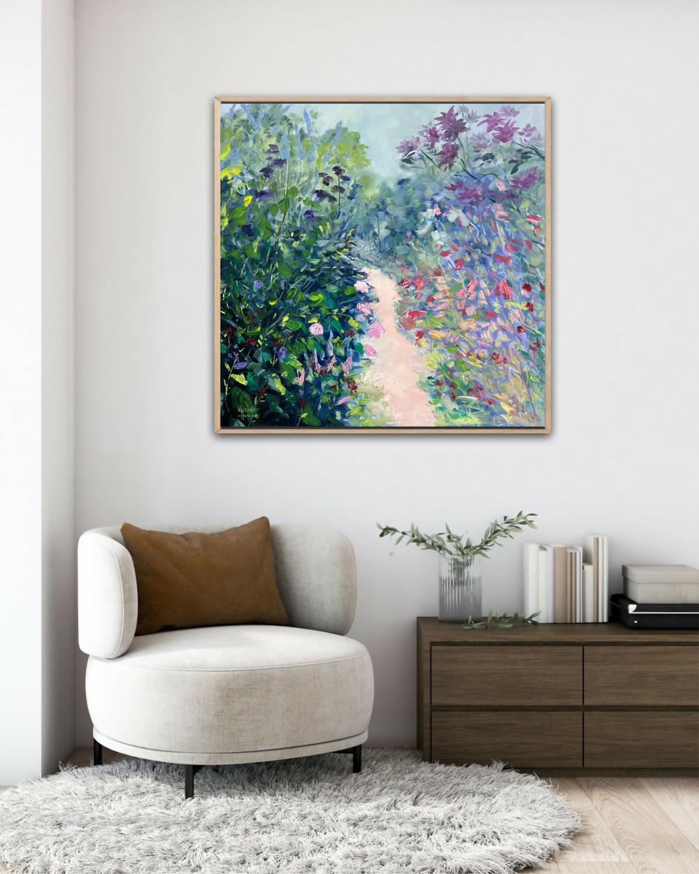 Love Blooms Here , Original Artwork-by-Meredith Howse-original art-Gioia