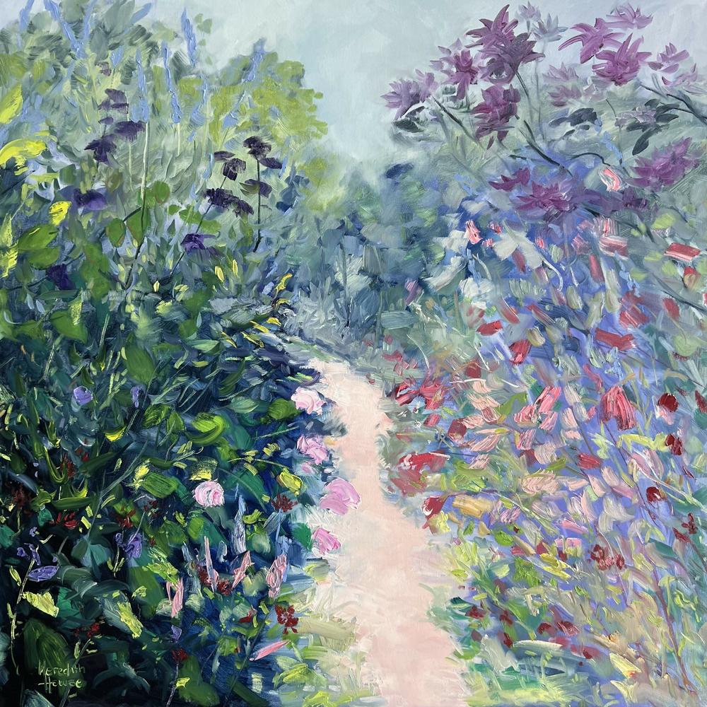 Love Blooms Here , Original Artwork-by-Meredith Howse-original art-Gioia