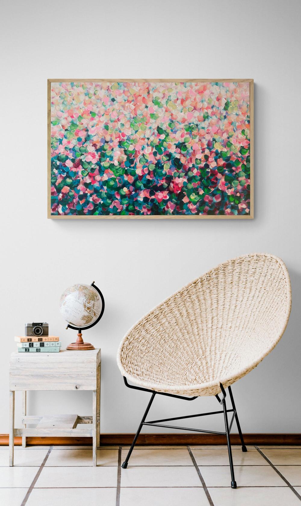 Love Blooms, Original Hand-Painted Canvas By Katherine Spiller-by-Katherine Spiller-original art-Gioia