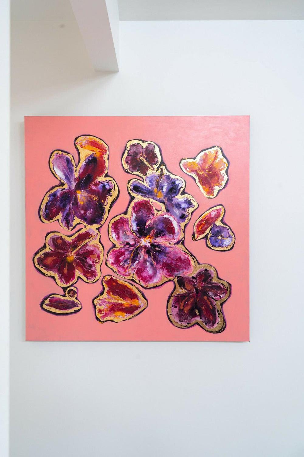Lovers, Original Hand-Painted Canvas By Elle Pervez-by-Elle Pervez-original art-Gioia