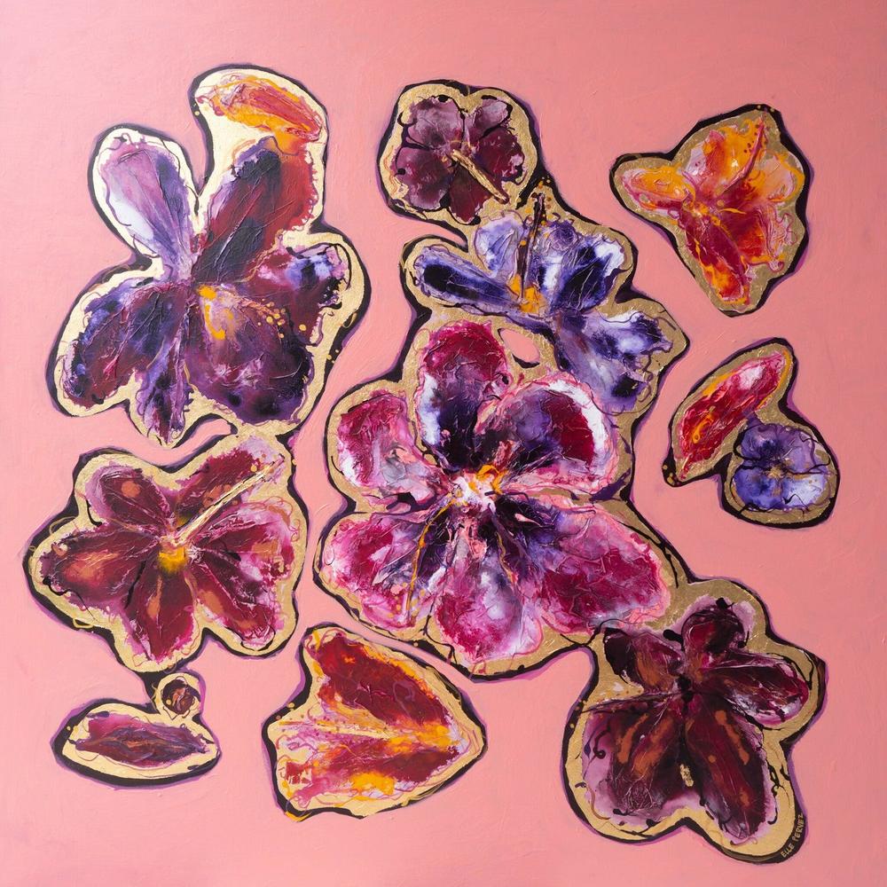 Lovers, Original Hand-Painted Canvas By Elle Pervez-by-Elle Pervez-original art-Gioia