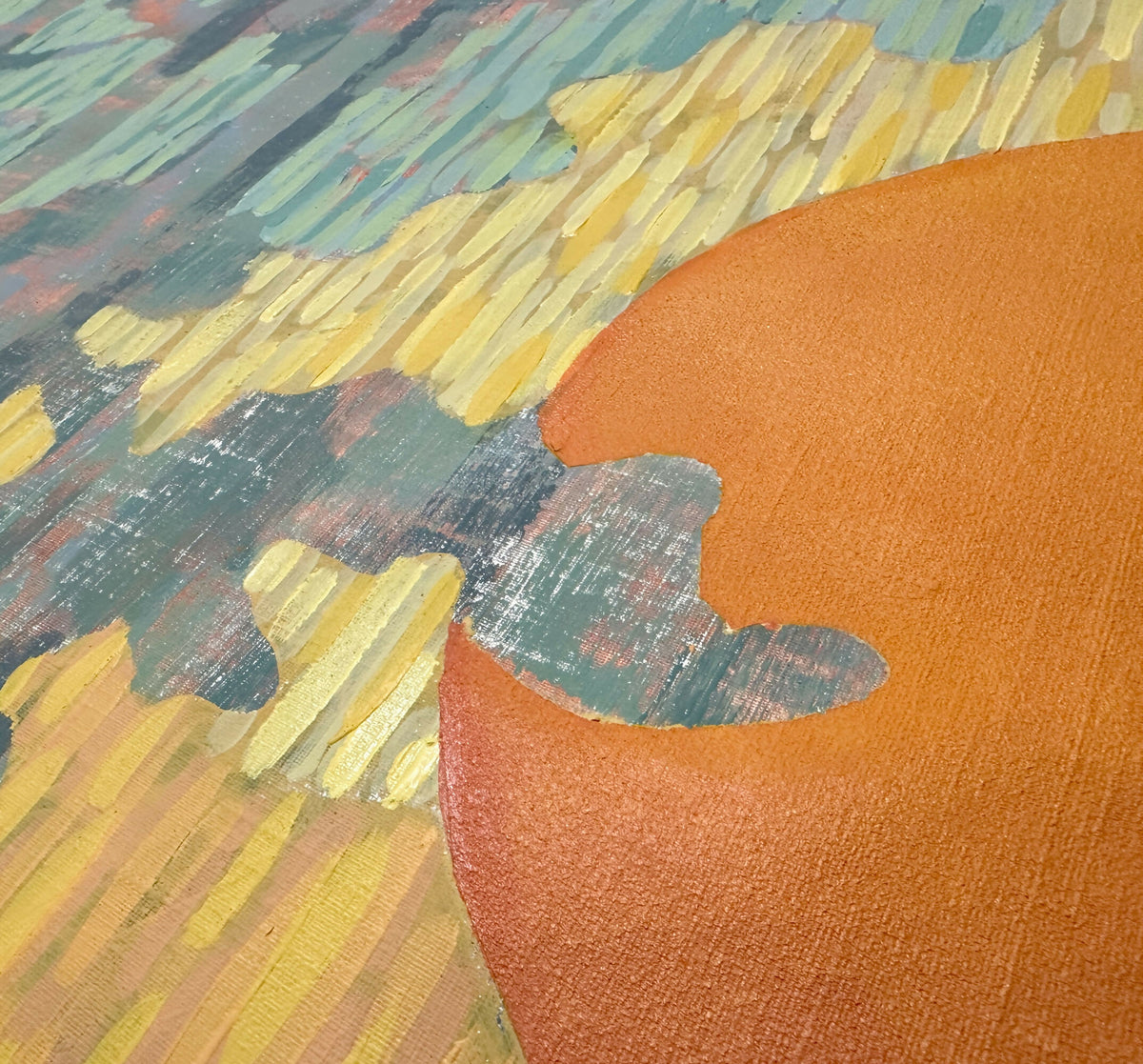 Pine Coast at Sunset. Diptych / Set of 2 Original Artworks