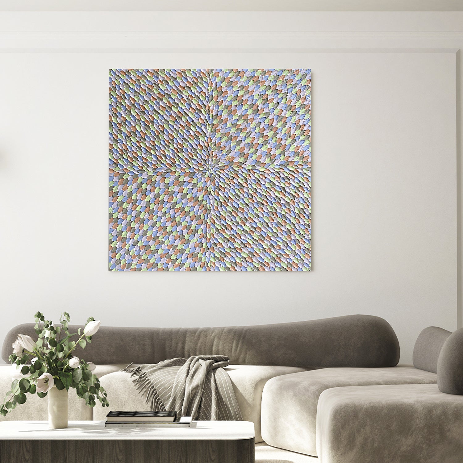 Marshmallow, Original Hand-Painted Canvas By Guzaliya Xavier-by-Guzaliya Xavier-original art-Gioia