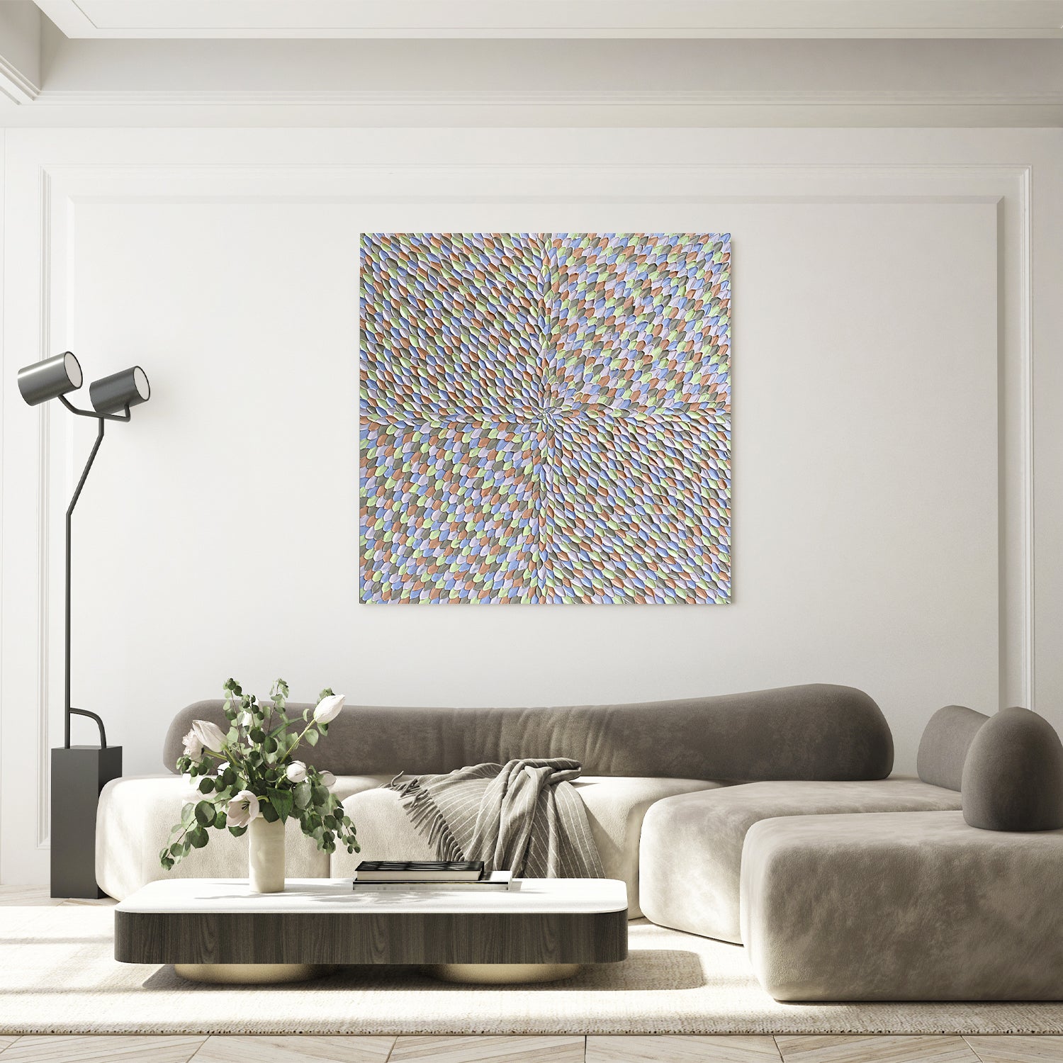 Marshmallow, Original Hand-Painted Canvas By Guzaliya Xavier-by-Guzaliya Xavier-original art-Gioia