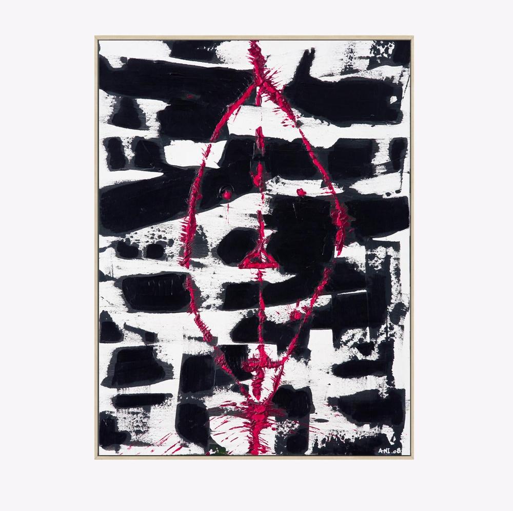 Mask, Original Hand-Painted Canvas By Ani Ipradjian-by-Ani Ipradjian-original art-Gioia