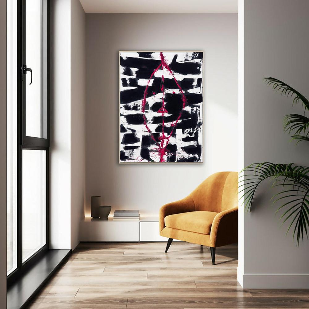Mask, Original Hand-Painted Canvas By Ani Ipradjian-by-Ani Ipradjian-original art-Gioia