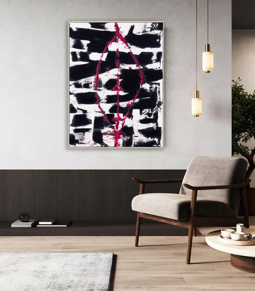 Mask, Original Hand-Painted Canvas By Ani Ipradjian-by-Ani Ipradjian-original art-Gioia