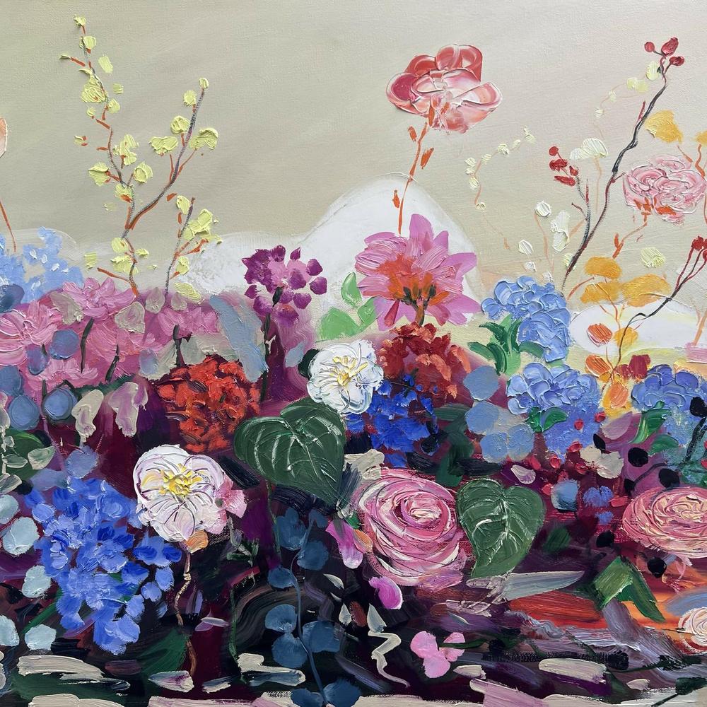 Maximalism Vintage. Original hand painted artwork by Meredith Howse.-by-Meredith Howse-original art-Gioia