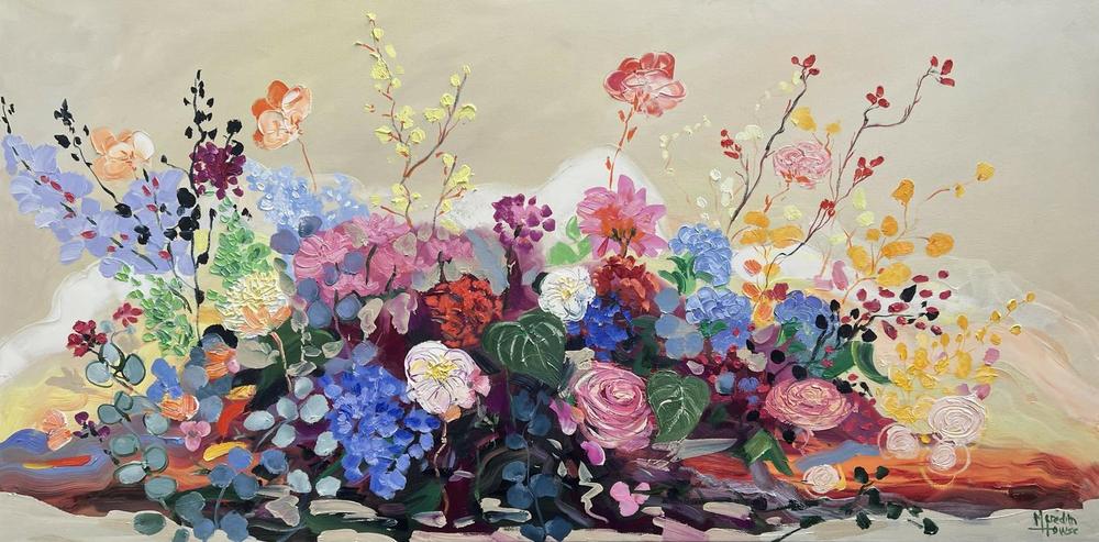 Maximalism Vintage. Original hand painted artwork by Meredith Howse.-by-Meredith Howse-original art-Gioia