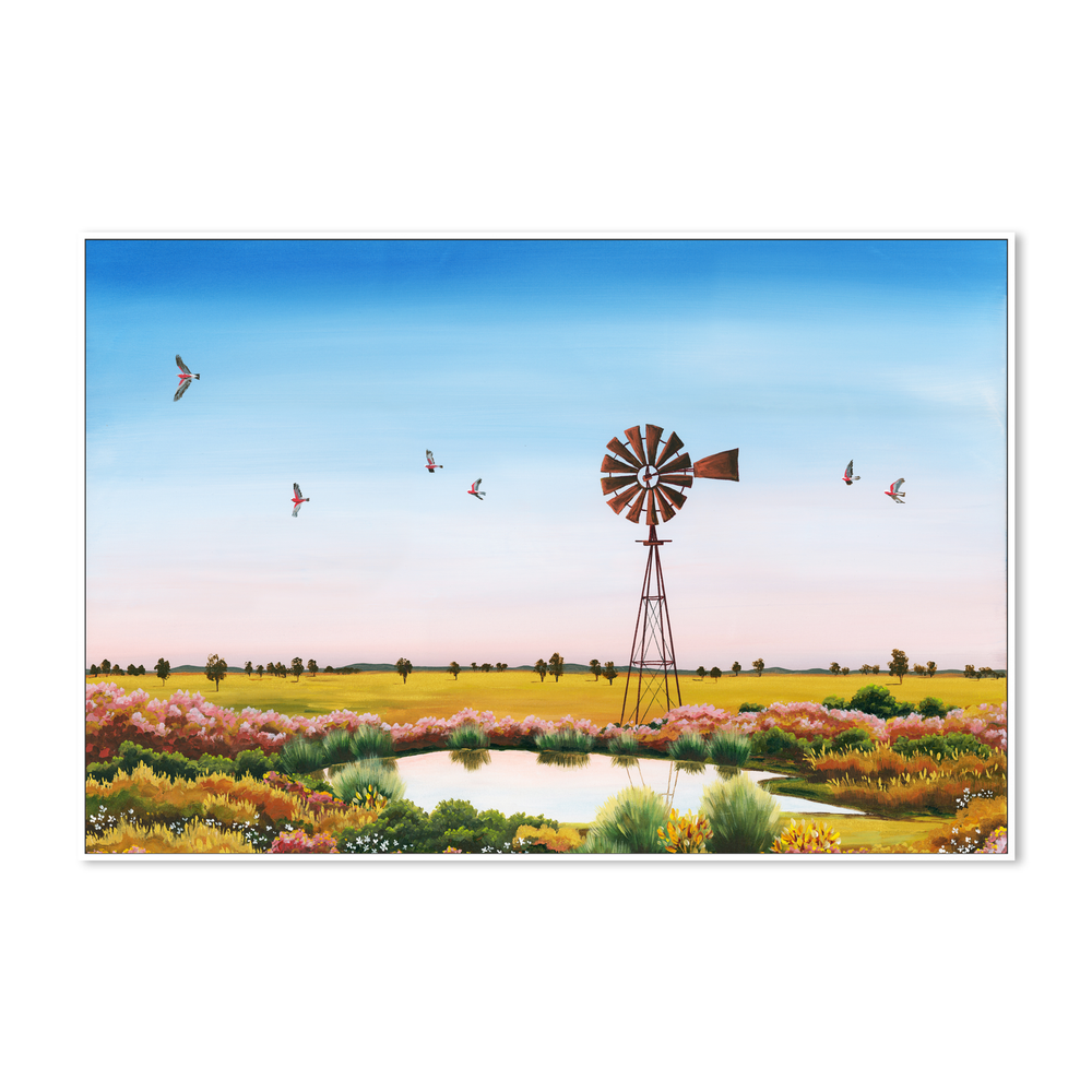 Galahs on Dusk
