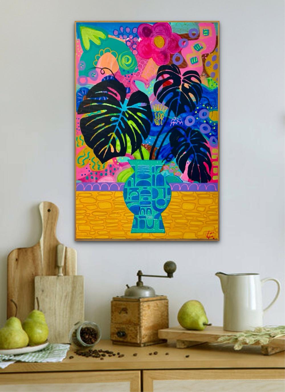 Midnight Garden Party-by-Lindy Farley-original art-Gioia