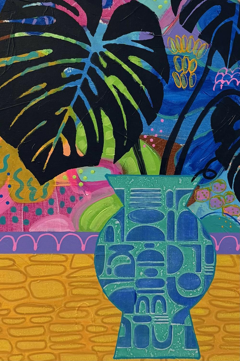 Midnight Garden Party-by-Lindy Farley-original art-Gioia