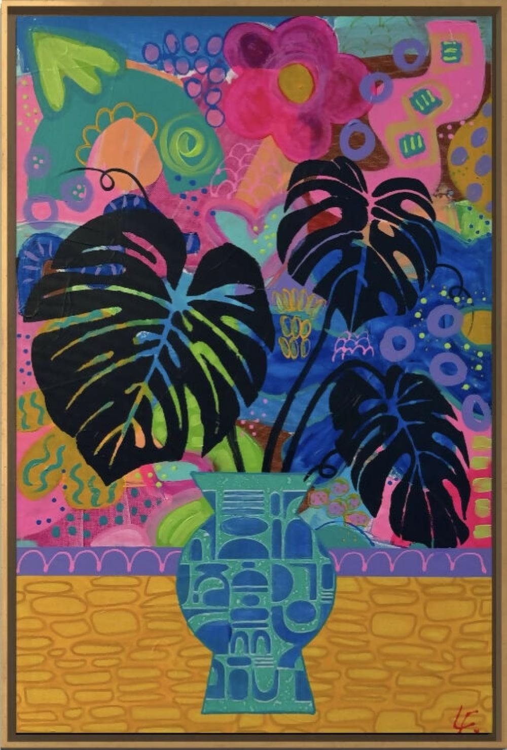 Midnight Garden Party-by-Lindy Farley-original art-Gioia