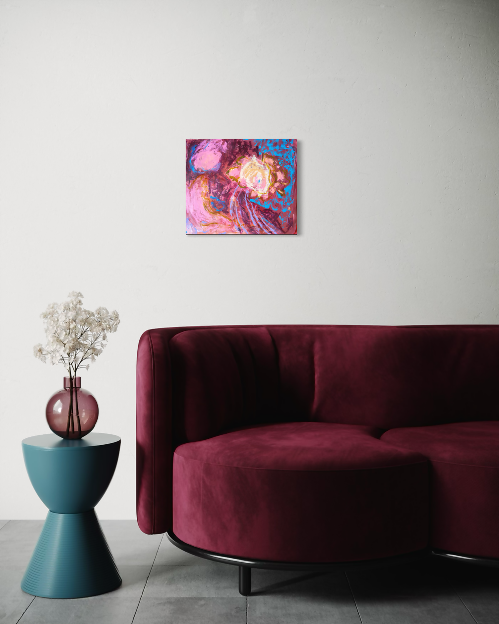 Moon Flower-by-Elle Pervez-original art-Gioia