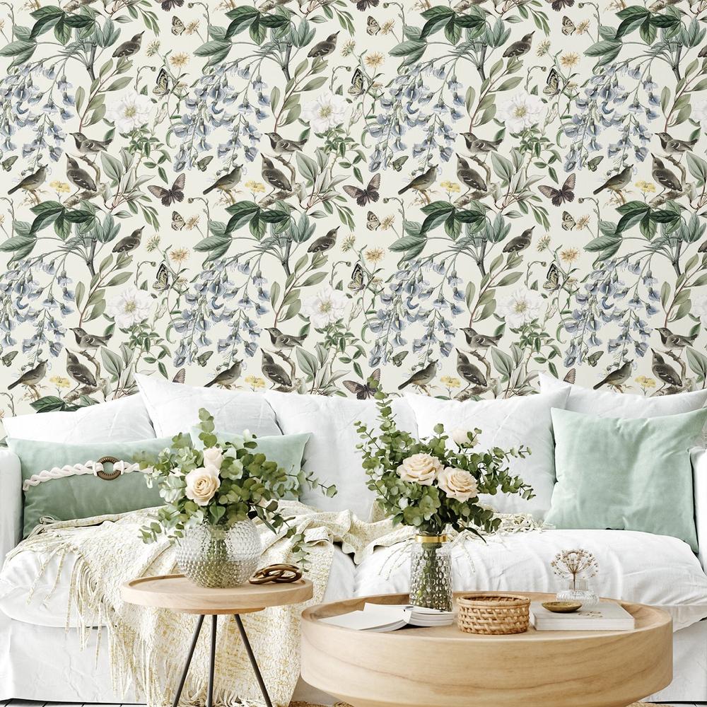 Moonlit Garden Pattern I-wallpaper-eco-friendly-easy-removal-Katie Pertiet-2