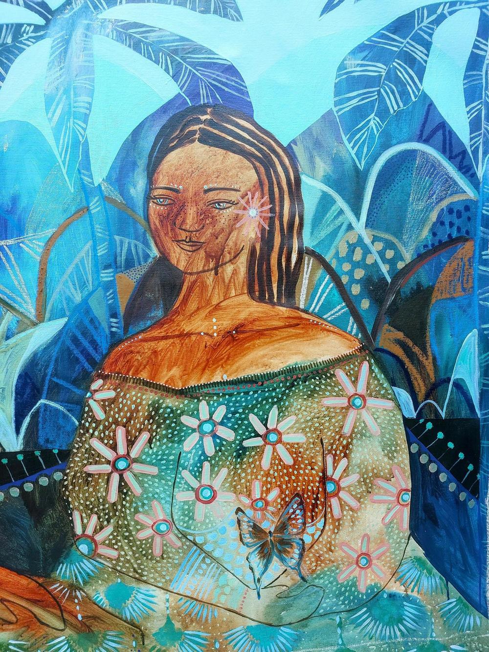 Moonlit Harmony, Original Hand-Painted Canvas By Amanda Skye-by-Amanda Skye-original art-Gioia