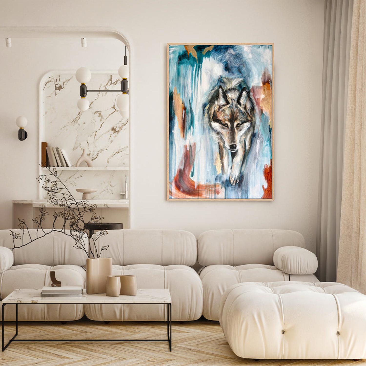 Moonlit Wanderer, Original Hand-Painted Canvas By Emily Birdsey-by-Emily Birdsey-original art-Gioia