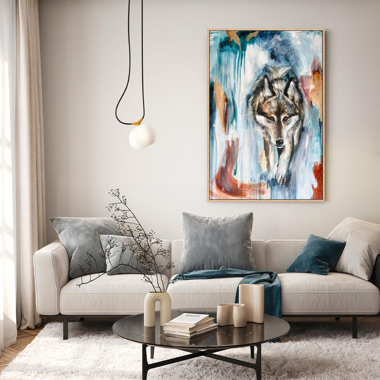 Moonlit Wanderer, Original Hand-Painted Canvas By Emily Birdsey-by-Emily Birdsey-original art-Gioia