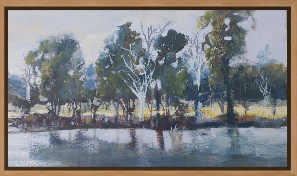 Mornings Reflections-by-Claire Skeet-original art-Gioia