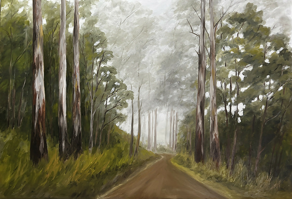 Mountain Ash Otway Ranges-by-Pamela Gleeson-original art-Gioia