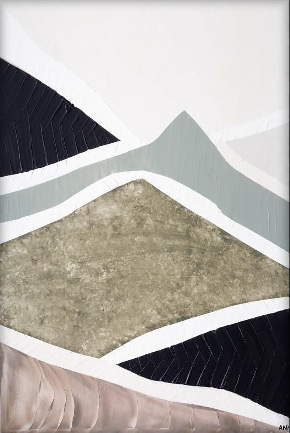 Mountain Ranges 2. Original Hand-Painted Canvas By Ani Ipradjian-by-Ani Ipradjian-original art-Gioia