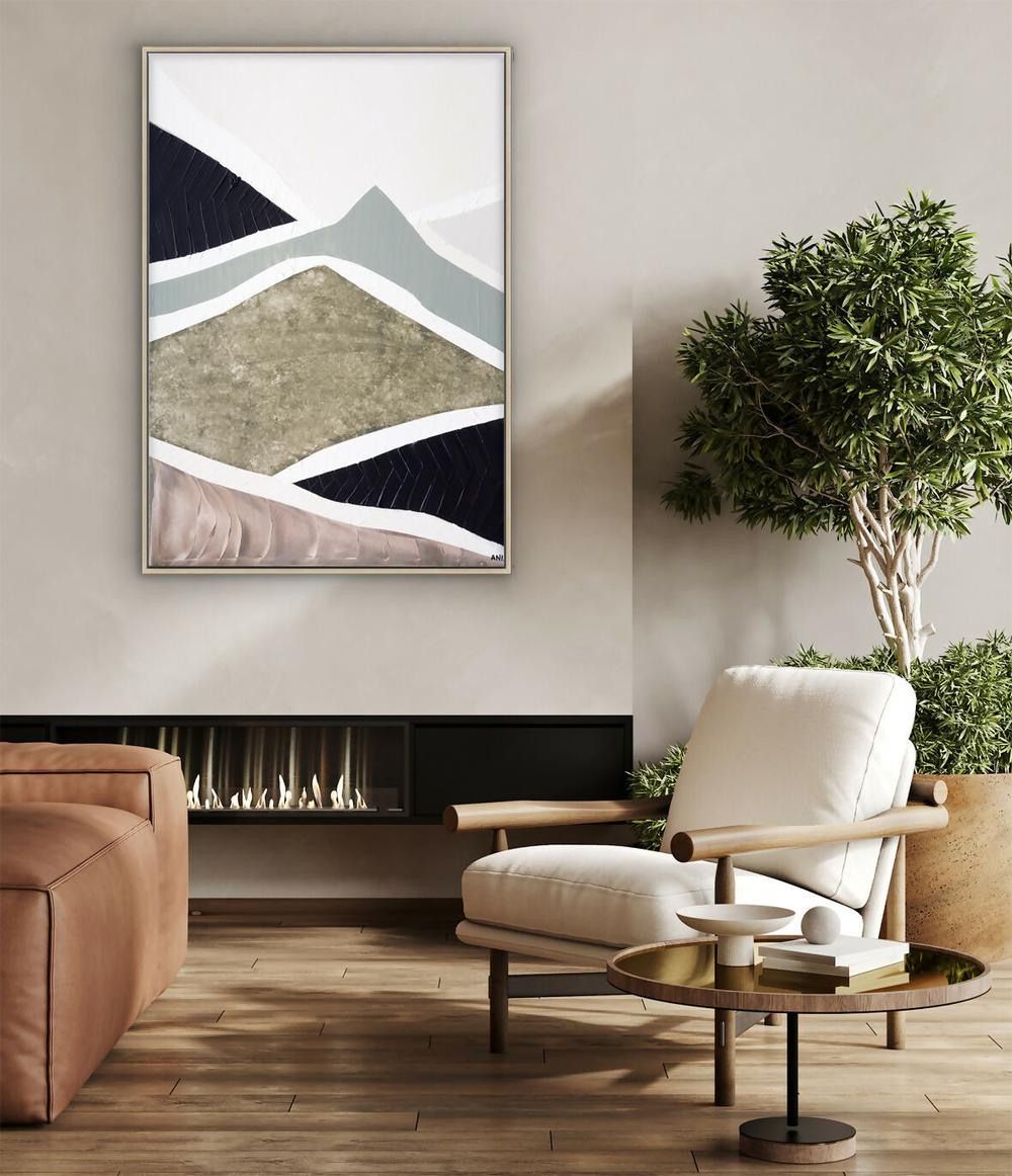 Mountain Ranges 2. Original Hand-Painted Canvas By Ani Ipradjian-by-Ani Ipradjian-original art-Gioia
