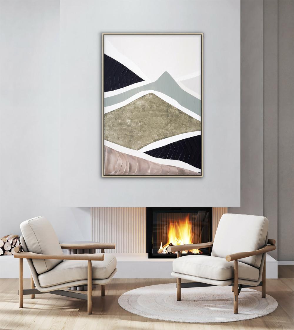 Mountain Ranges 2. Original Hand-Painted Canvas By Ani Ipradjian-by-Ani Ipradjian-original art-Gioia