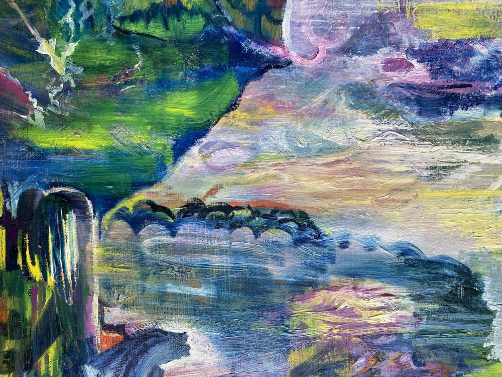 Mountain. Cascade-by-Tara Harris Original Art-original art-Gioia
