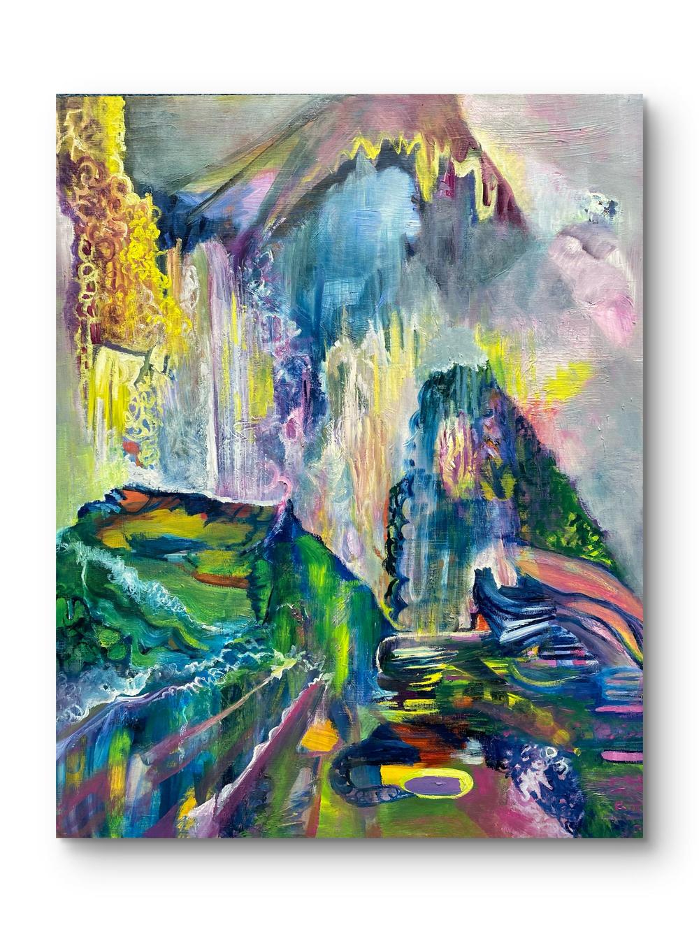Mountain. Cascade-by-Tara Harris Original Art-original art-Gioia