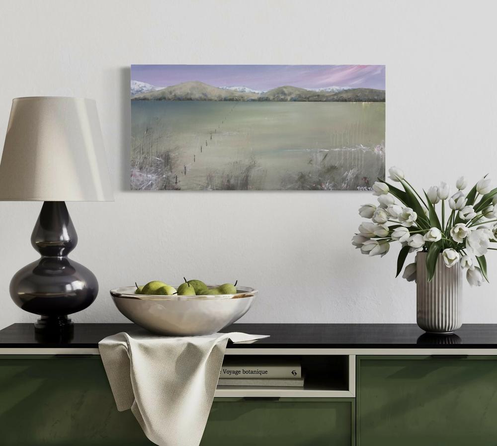 Mountains Plains Serenity-by-Peter Taylor Original Art-original art-Gioia