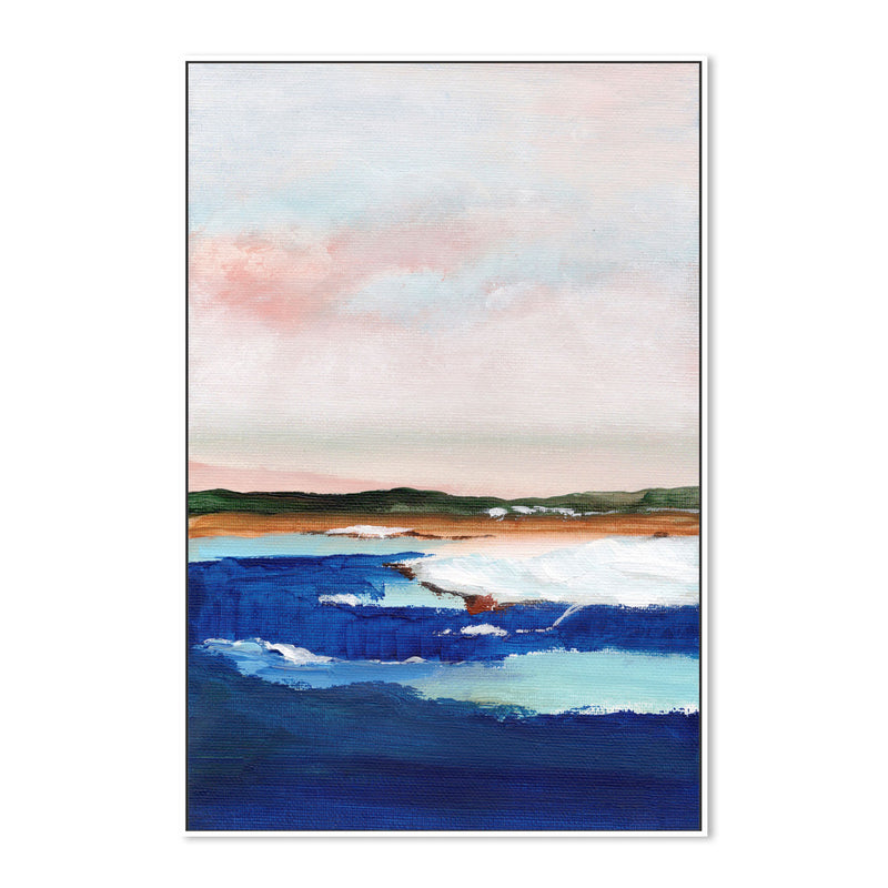 Deep Blue Waters, Hand-Painted Canvas