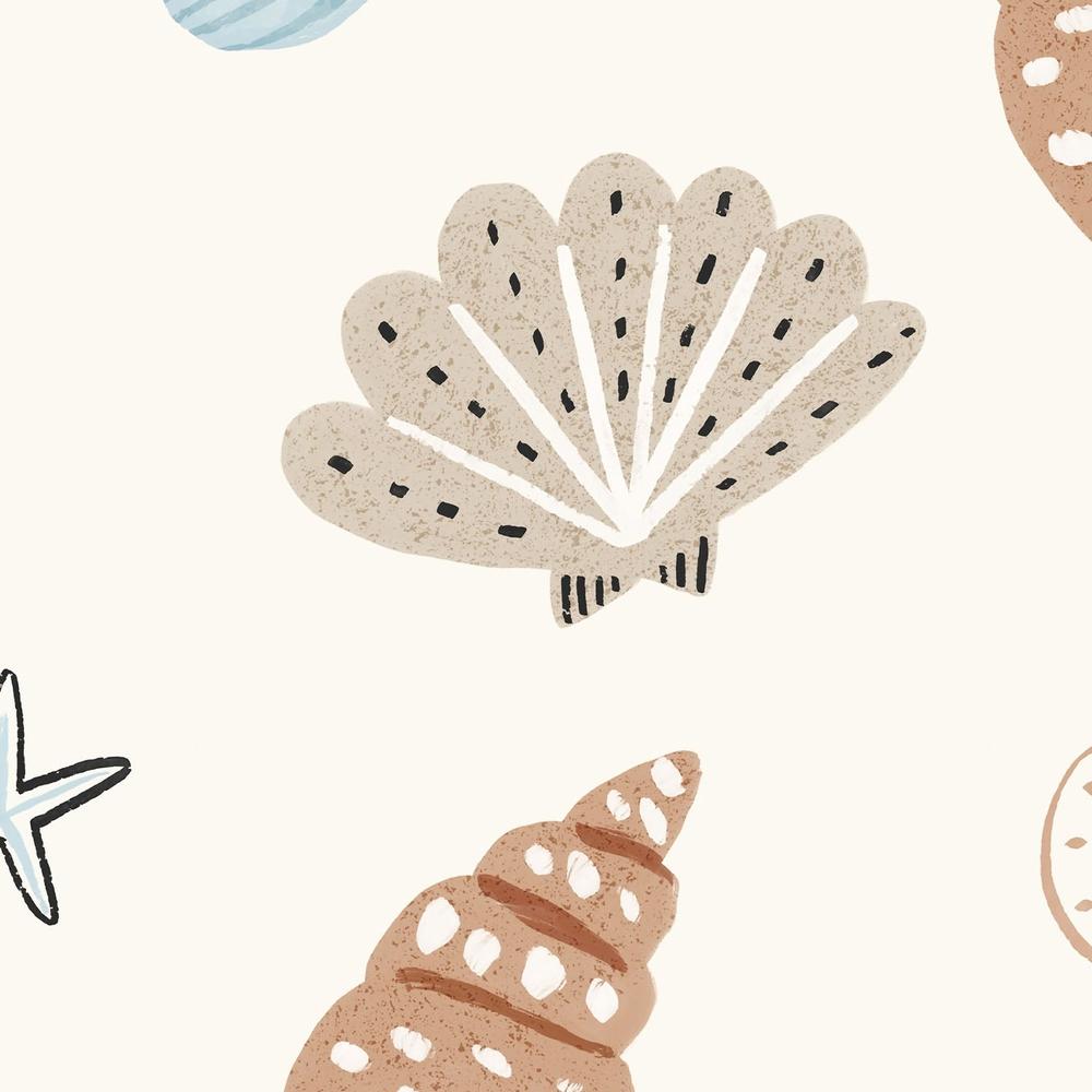 Nautical Seashells-wallpaper-eco-friendly-easy-removal-Gioia Wall Art-4