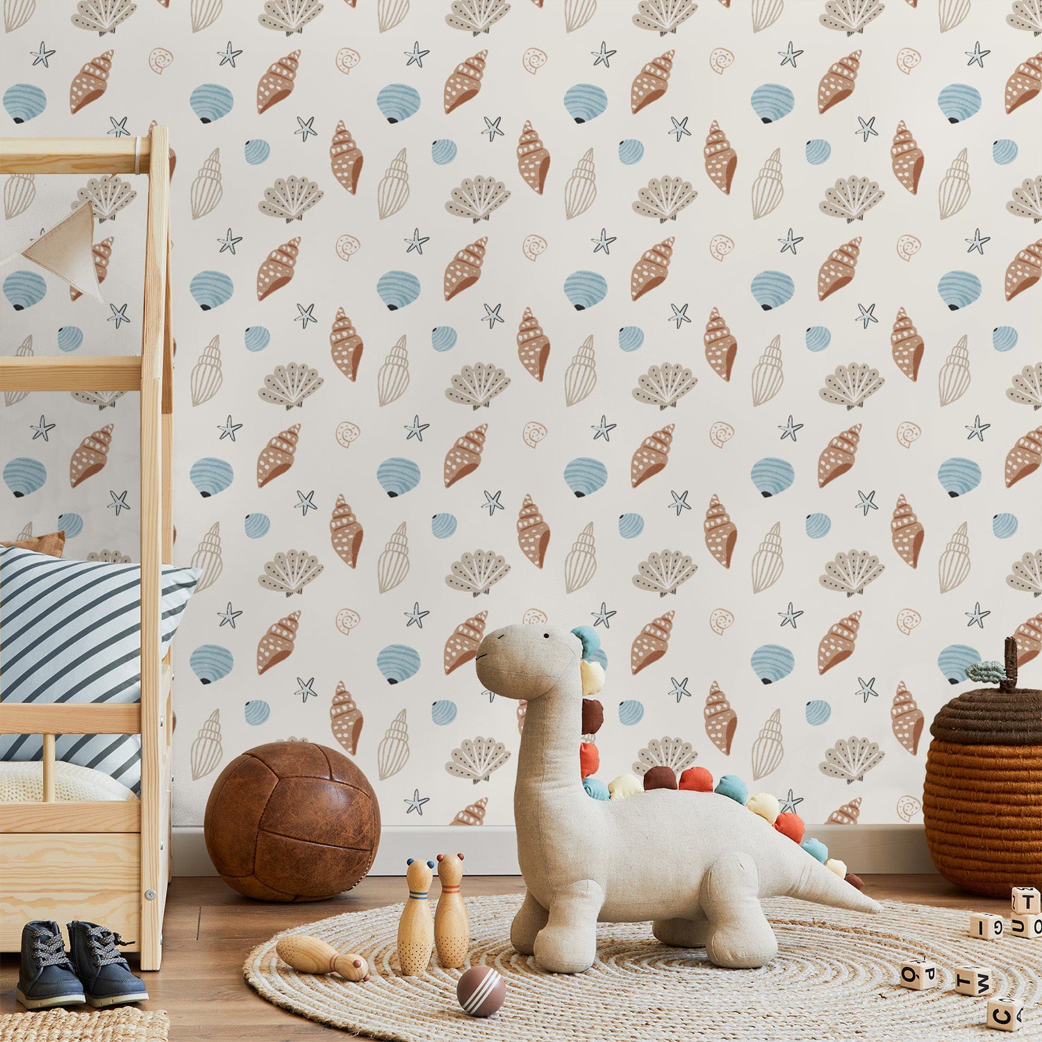 Nautical Seashells-wallpaper-eco-friendly-easy-removal-Gioia Wall Art-5