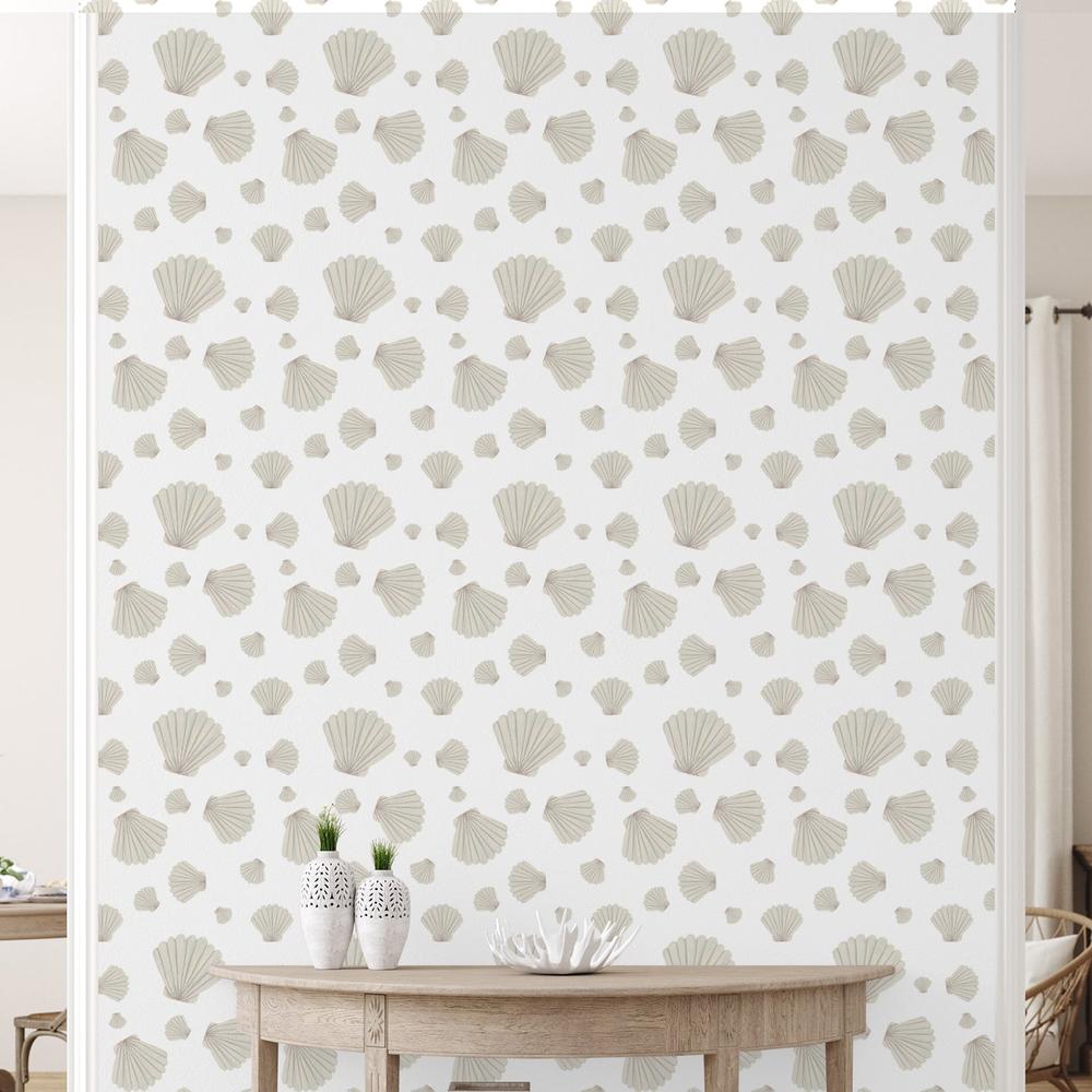 Neutral Scallops-wallpaper-eco-friendly-easy-removal-Gioia Wall Art-2