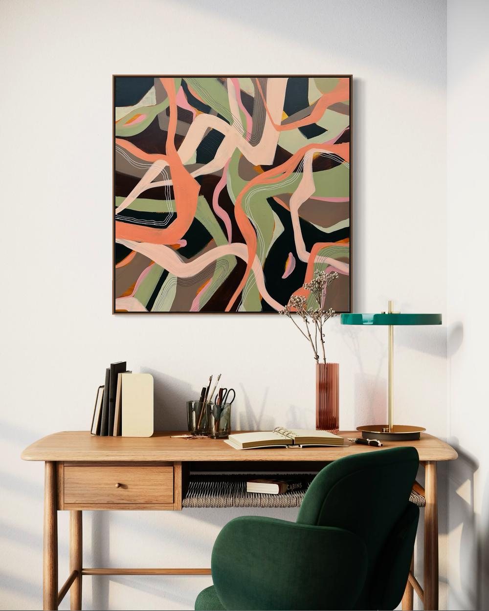 Notes from the forest floor-by-Sibylle Zinnocker-original art-Gioia