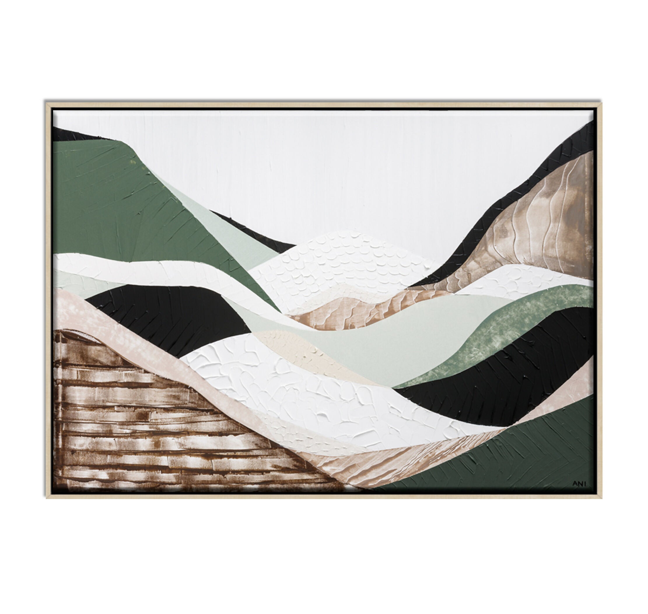 Framed Canvas rectangle Tasmanian Oak