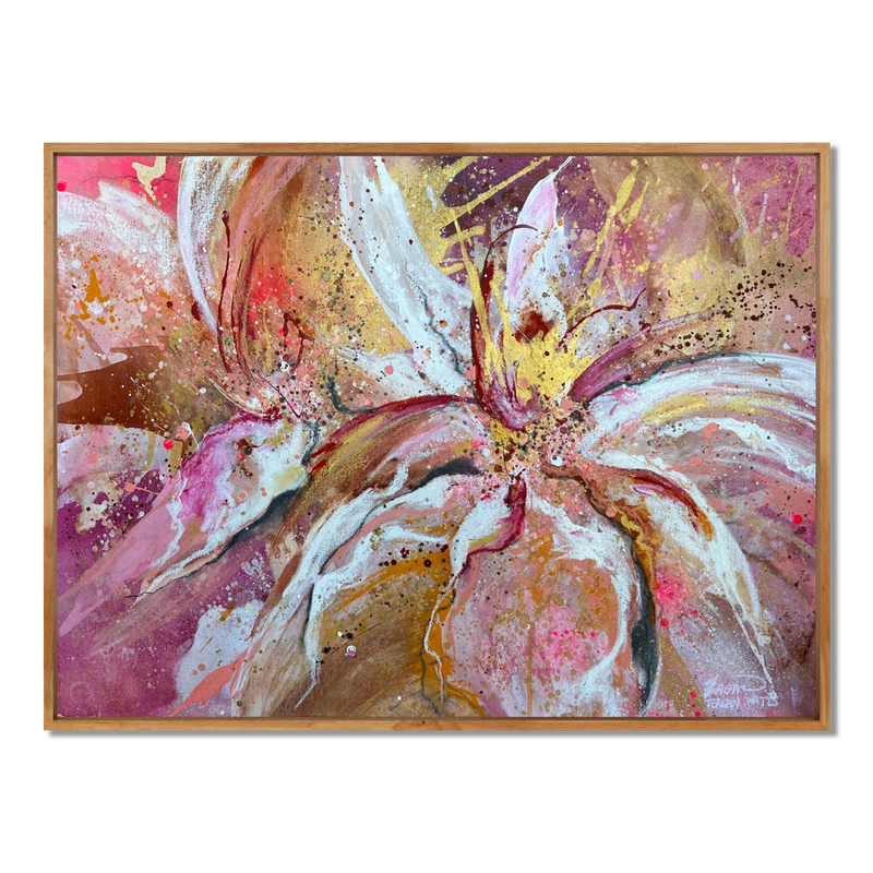 Roseate, Original Hand-Painted Canvas By Teagan Watts