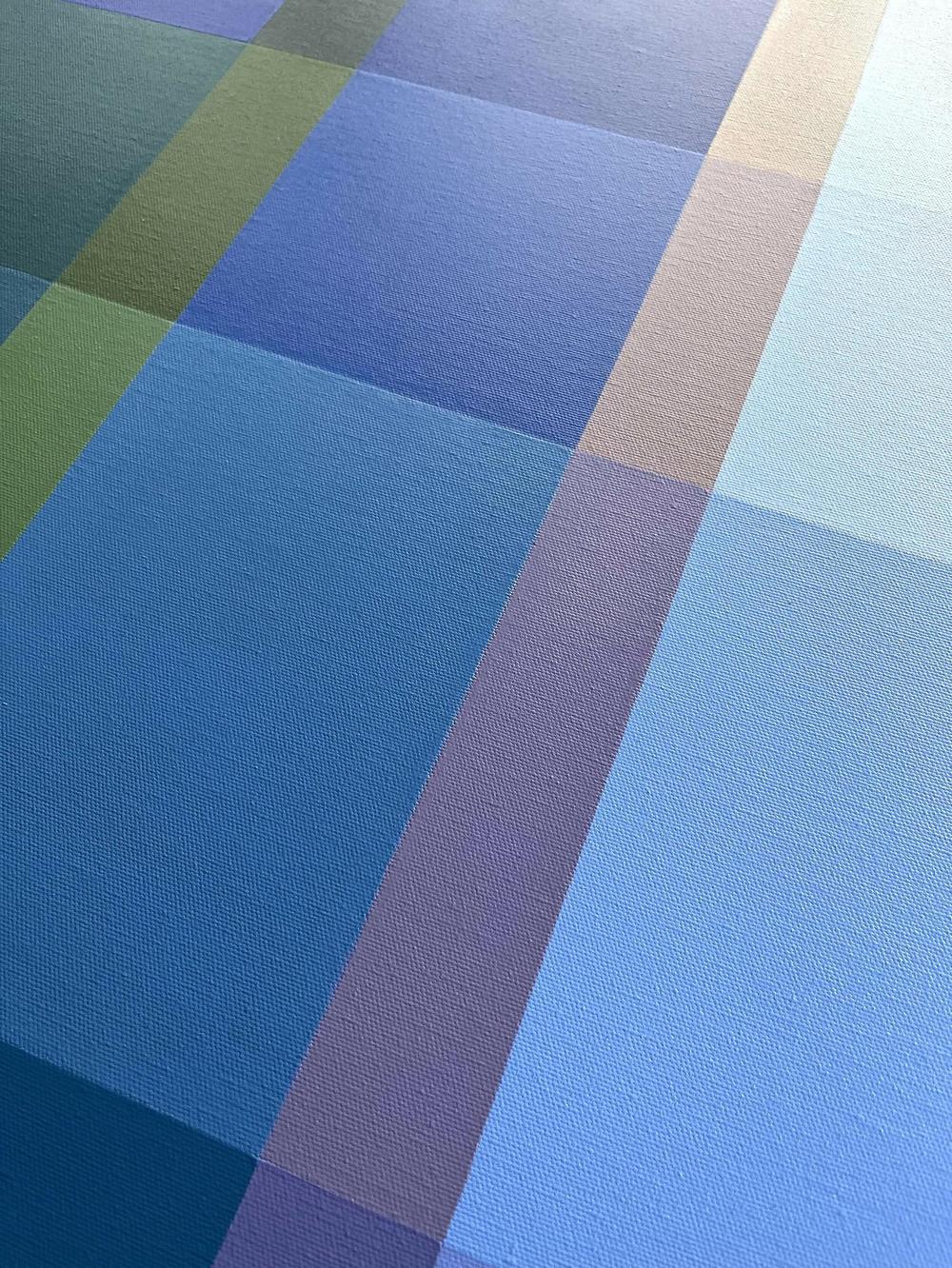 Ocean Promenade, Original Hand-Painted Canvas By Charlotte De Pace-by-Charlotte De Pace-original art-Gioia
