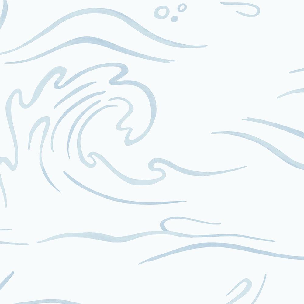 Ocean Waves, Blue Tide-wallpaper-eco-friendly-easy-removal-Gioia Wall Art-3