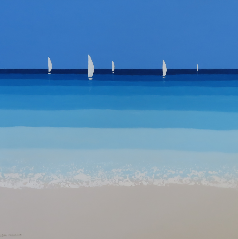 Offshore Sails V-by-Elena Parashko-original art-Gioia