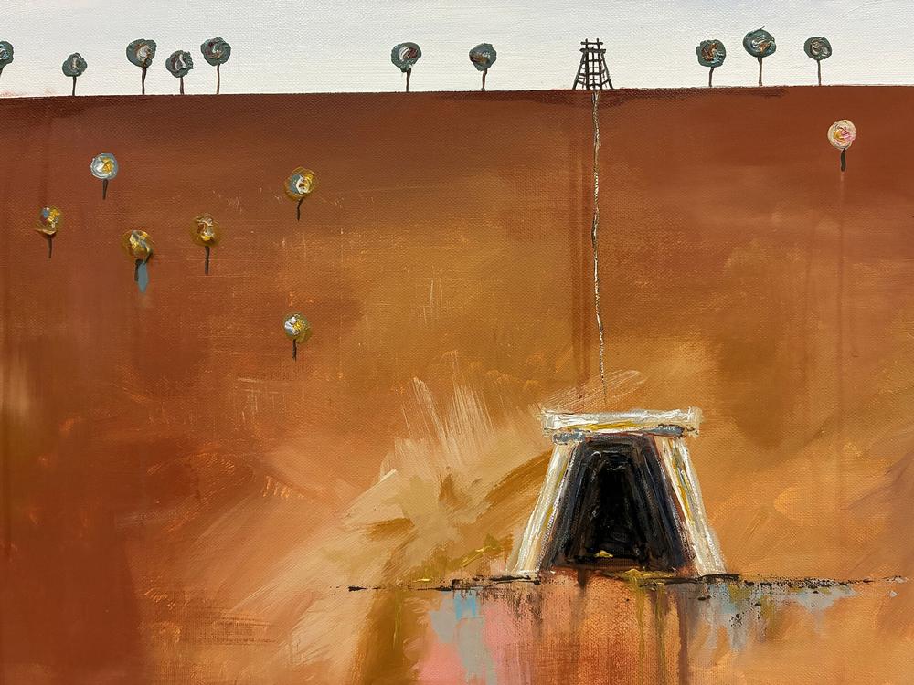 Old Timers Gold Mine-by-Peter Taylor-original art-Gioia