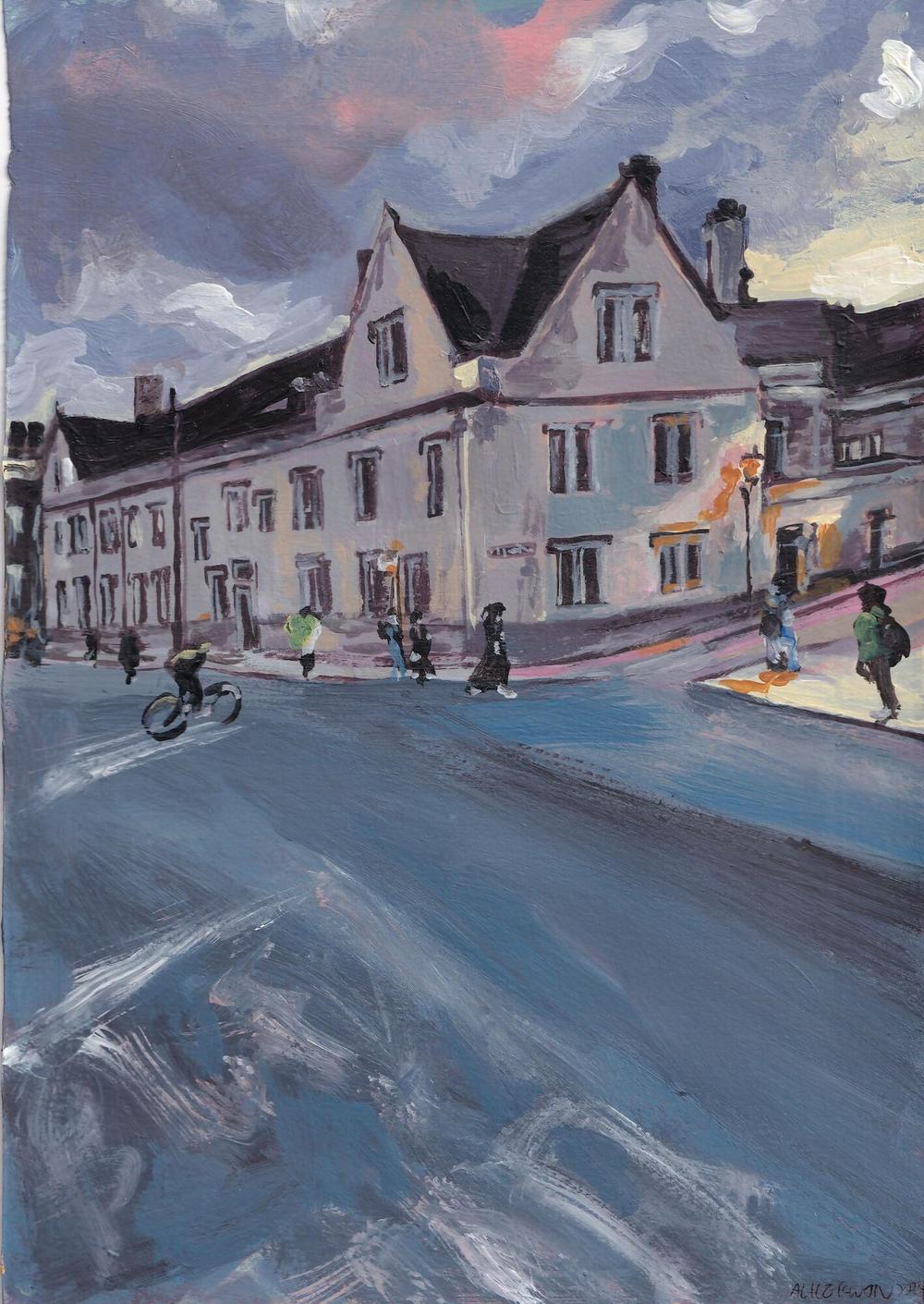 On My Way Home, Original Artwork By Alice Kwan-by-Alice Kwan-original art-Gioia