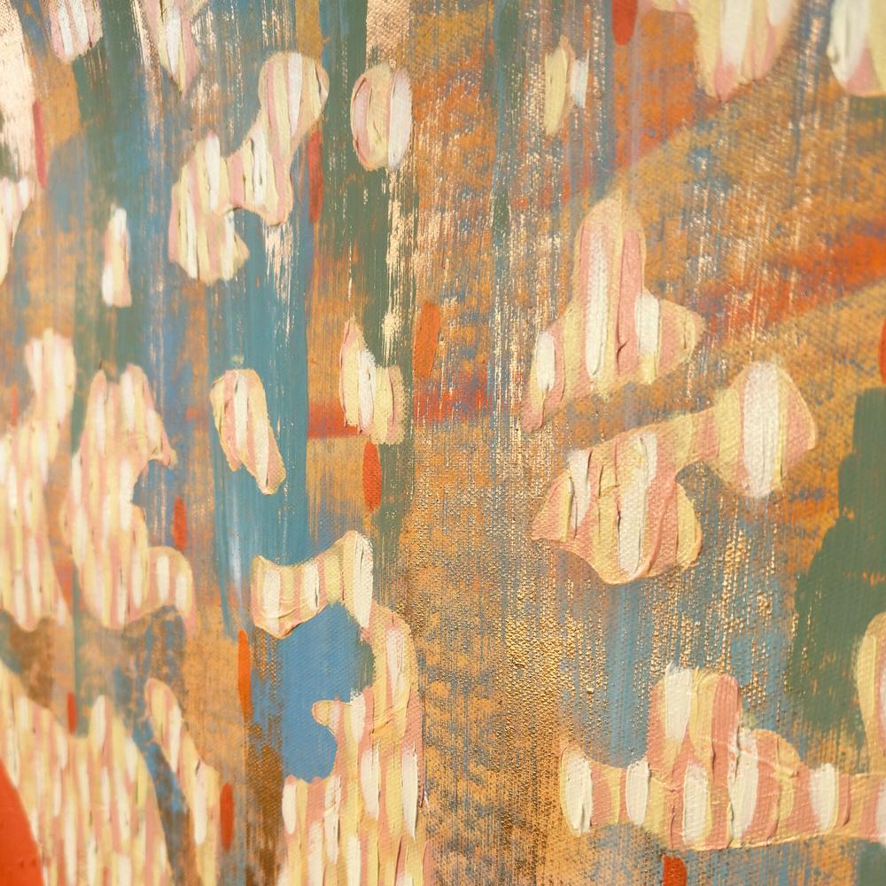 Orange Sun Over the Lake - Original Painting-by-Ekaterina Prisich Original Art-original art-Gioia