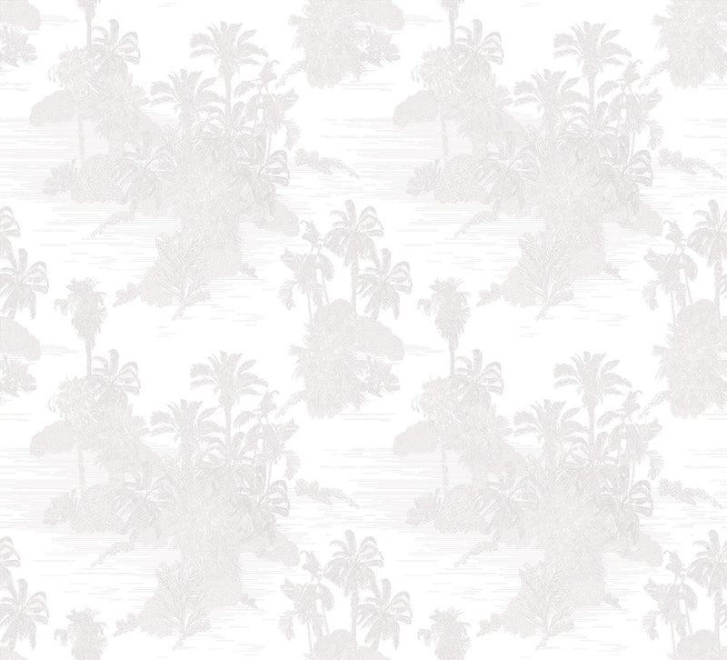 Palmtree Ivory Wallpaper